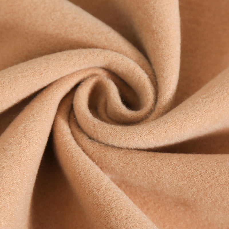 Tela de spandex de rayón de polietileno cepillado de doble cara de gran peso para abrigos de invierno