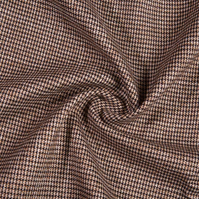 Tejido de spandex de rayón de polietileno teñido con hilo personalizado para trajes y uniformes