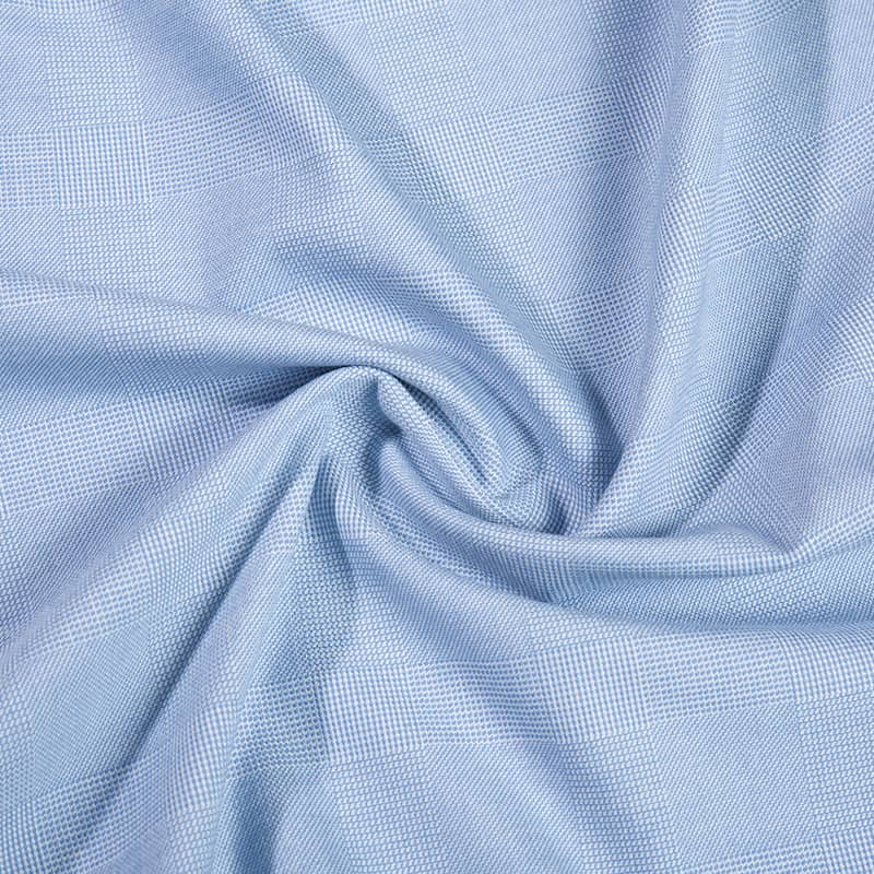 Tela de cuadros teñida con hilo de spandex de moda Tr Poly Viscose para uniformes escolares