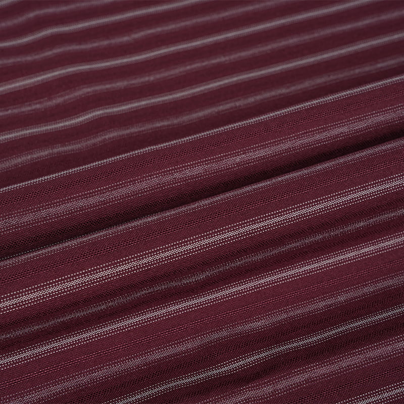 Tejido elástico TR con diseño de rayas personalizado para trajes y blazers
