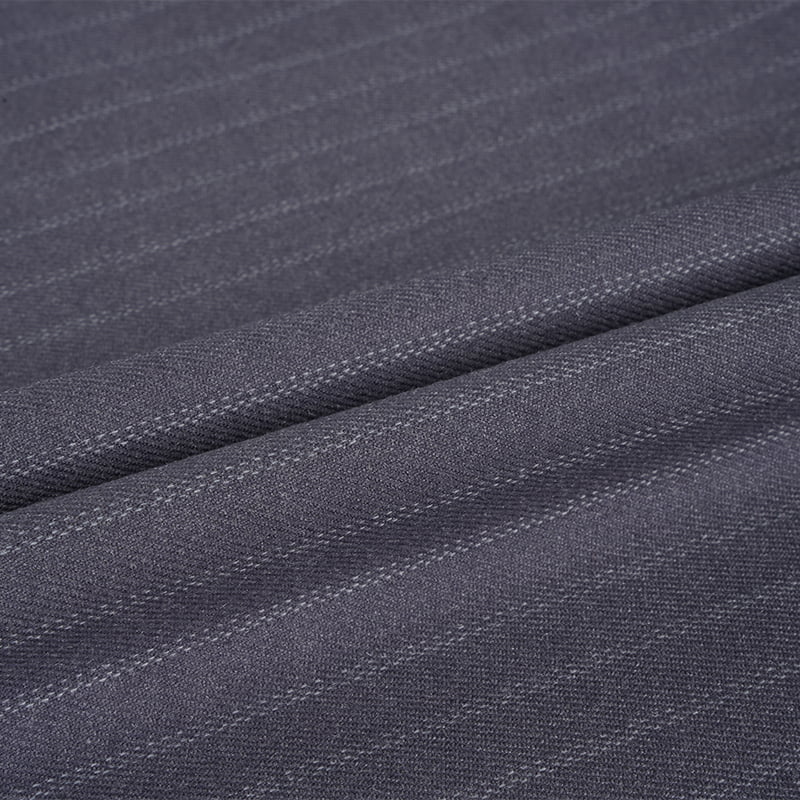Diseño de rayas populares Personaliza la polisviscosa con tela elástica para trajes y blazers
