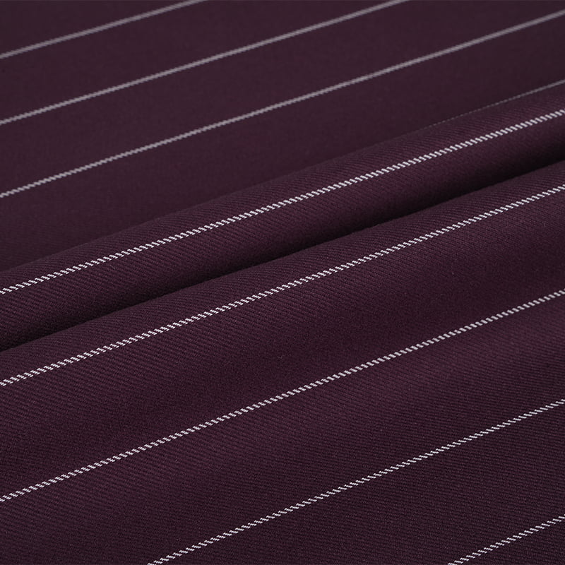Diseños personalizados Tejido de traje de rayas de viscosa de poliéster con spandex para uniformes